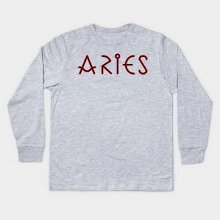 Aries Kids Long Sleeve T-Shirt